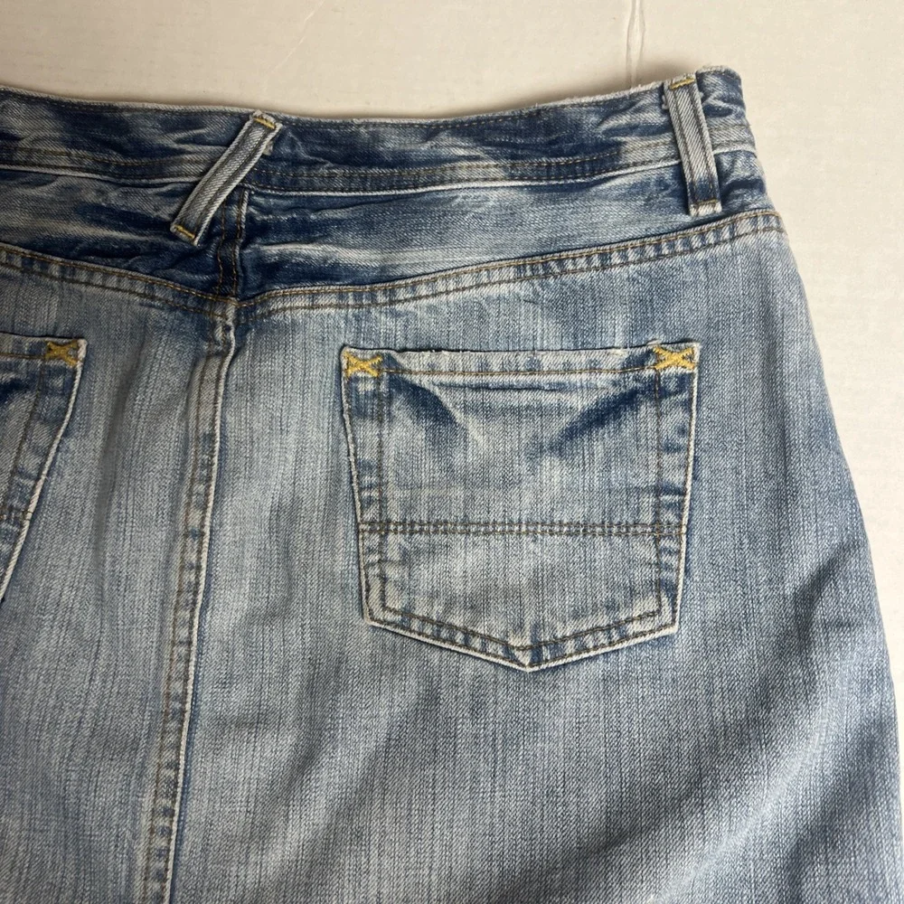 Polo Ralph Lauren Denim Skirt 5 Pocket Jean Skirt Classic Sz 10‎ Y2K 100% Cotton